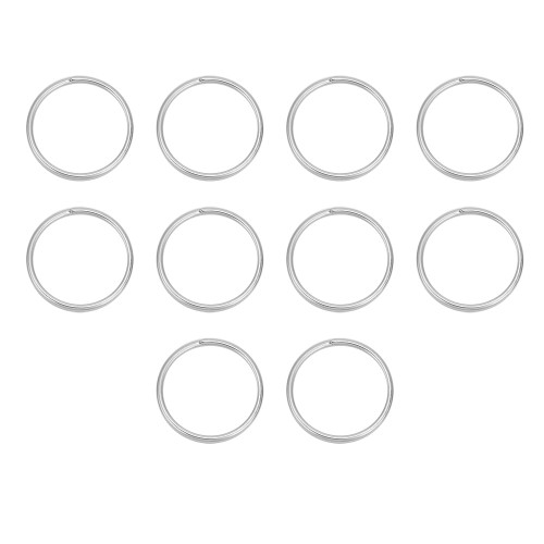 10Pcs 22mm Stainless Steel Key Holder Split Rings Key Ring Keychain Keyfob Accessories