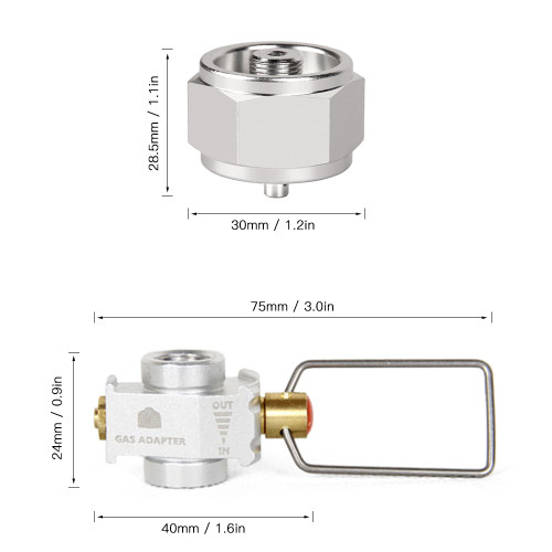 Gas Saver Plus Gas Convertor Shifter Refill Flat Tank Conversion Adapter Camping Gas Adaptor Valve
