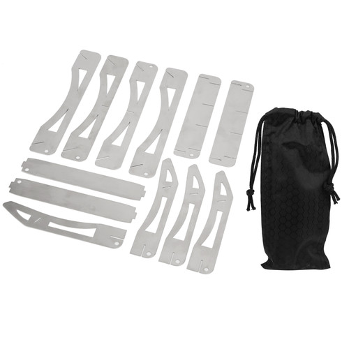 Outdoor Card Type Barbecue Stand Camping Cookware Holder Portable Picnic Folding Rack