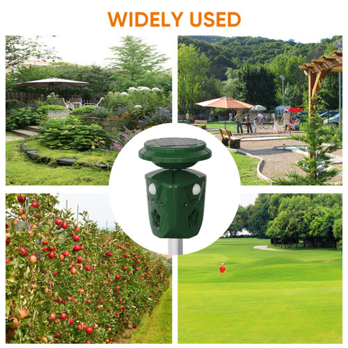 360° Solar Power and USB Charging Waterproof Dog Repellent Ultrasonic Cat Repeller