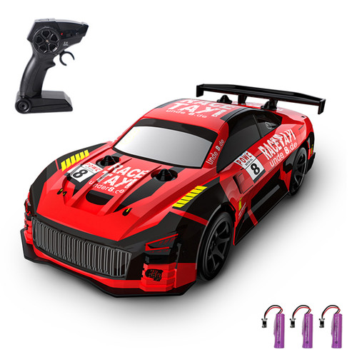 Remote Control Drift Car 1/20 Remote Control Car 2.4GHz Remote Control Race Car Kids Gift for Children Boys Girls with Colorful LED Light 3 Battery