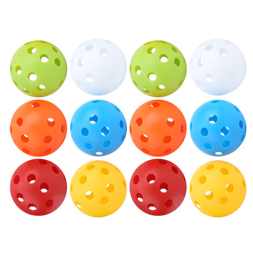 72MM 26 Holes Golf Practice Hollow Plastic Balls Airflow Balls for Swing Training
