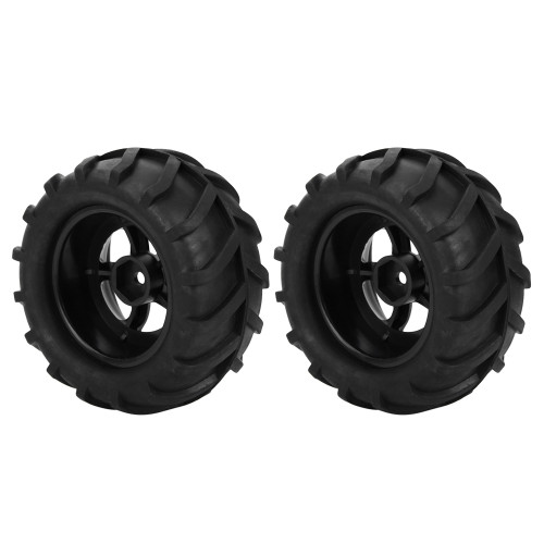2pcs 82mm RC Rubber Wheel Tire Tyre for 1/16 Remote Control Racing Car Buggy Truck