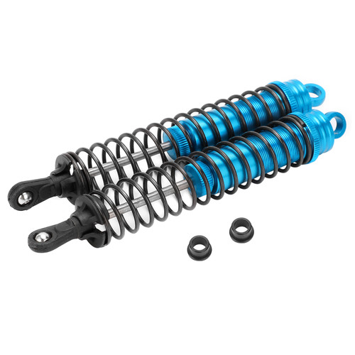 2Pcs RC 144mm Oil Filled Adjustable Shock Absorber Damper for HSP / HPI / AXIAL 1/8 RC CarBlue