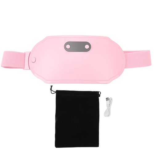 Electric Warming Waist Belt Uniform Heat Dissipation Rapid Vibration Massage Mode Electric Menstrual Waist Heating Pad for Gift