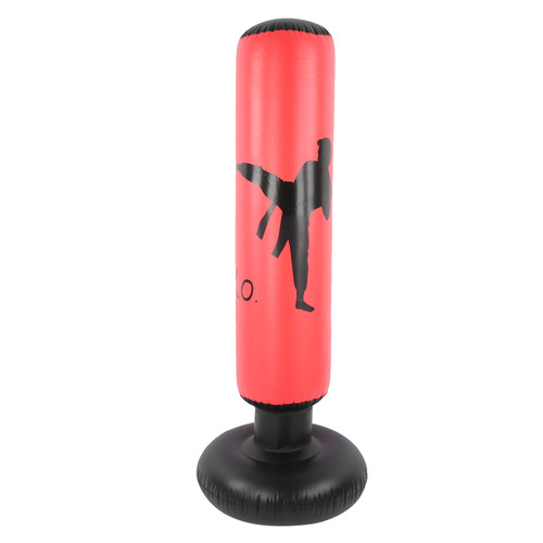 1.6m Adult Inflatable Boxing Bag Thickening Vertical Boxing Fight Column Children TumblerRed