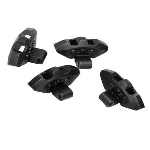 4PCS RC Replica Brake Calipers Aluminum Alloy Brake Calipers for TRAXXAS UDR 1/7 RC CarBlack