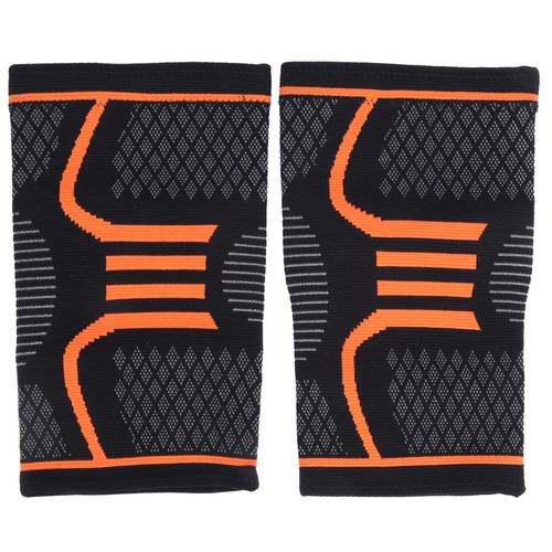 1 Pair Knee Brace Pad Compression Support Knee Protector for Sports Safety Outdoor RunningM