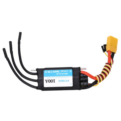 Bidirectional Waterproof 100A ESC 2‑6S Electric Speed Controller with Adjustable 5V 6V 8A BEC for RC Boat Models