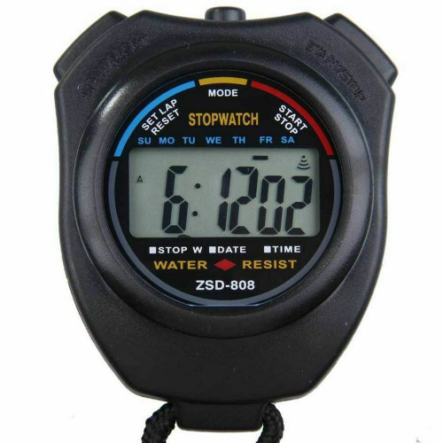 Small Handheld Sports Stopwatch Portable Digital Stop Watch Multi Function Timer