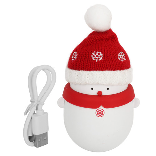 Snowman Hand Warmer Cute Rechargeable Hand Warmer 10000mAh 2 Temperature Adjustable Electric Hand Warmer
