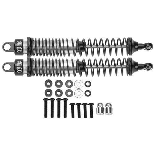2Pcs 130mm RC Metal Shock Absorber Damper Set for HSP / RGT / Himoto / Redcat 1/10 RC CarBlack
