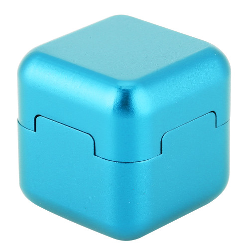 Aluminum Portable Mini Magnetic Cue Tip Chalk Holder Billiard Pool Chalks Carrier (Blue)
