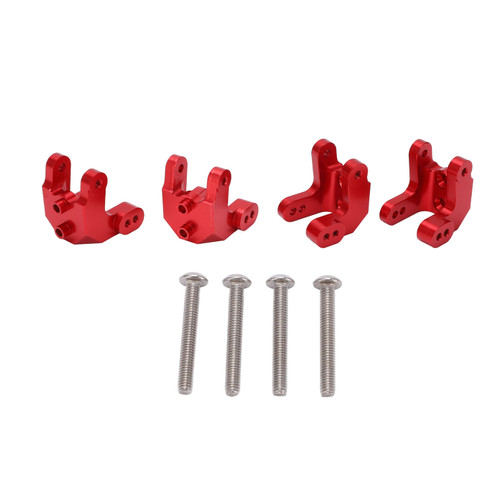 2 Pair RC Metal Front Rear Universal Shock Towers Mount for LOSI LMT 4WD Solid Axle 1/8 Monster TruckRed