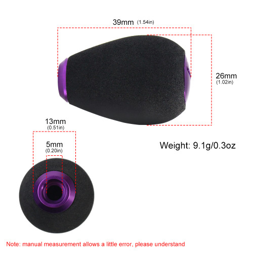 Fishing Reel Handle Knob EVA Baitcasting Reel Handle Knob Trolling Reel Handle Accessory Ultralight Fishing Tackle Tools