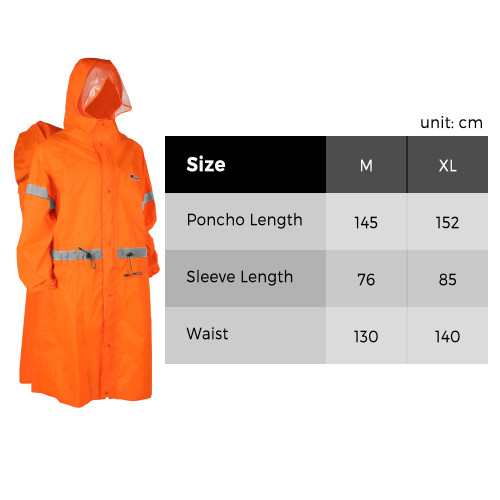 Hooded Rain Poncho for Adults High-visibility Reflective Waterproof Raincoat Jacket with Backpack Cover for Men Women Outdoor Rain Gear
