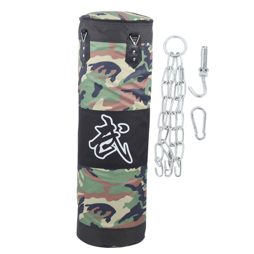 Professional Boxing Sandbag Hanging Type Thicken Training Punching Bag for Fitness Roomgreen hollow 100cm
