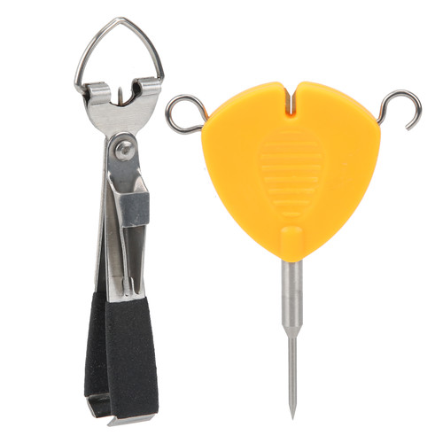 Multifunctional Fishhook Knot Puller Fishing Kotting Tool Stainless Steel Fishing Accessories5‑in‑1