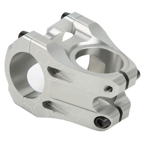 MEROCA Mountain Bike Short Handlebar Stem Aluminum Alloy CNC Hollow Bike Handle StemTitanium Color