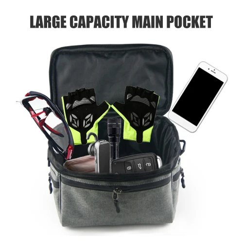 Bicycle Handlebar Bag Cycle Bike Front Tube Bag Bike Pannier Shoulder Bag Carrier Pouch