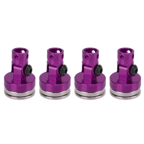 4Pcs RC Magnetic Body Post Invisible Body Shell Post Mount for 1/8 1/10 Remote Control VehiclePurple