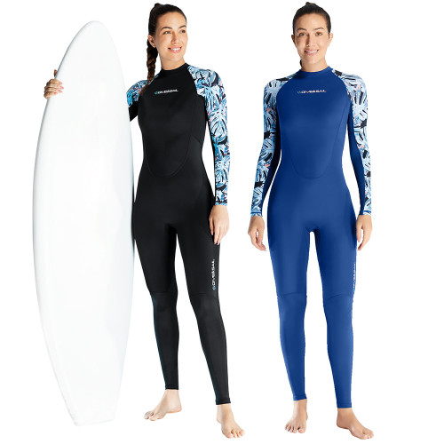 Women's Full Body Wetsuit Surf Suit UPF50+ Ice-Sense Sunscreen Jellyfish Suit Antibacterial Fabric Four-Way Stretch Protection Diving Suit Plus Size
