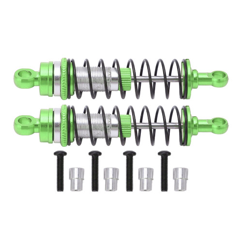 RC Front Rear Shock Absorbers Reducing Vibration Aluminum Alloy RC Parts for Latrax Teton 1/18 Green
