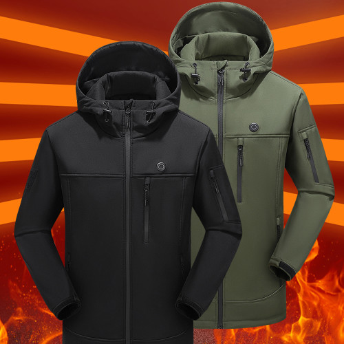 Outdoor USB Heating Jackets Warming Coat Winter Flexible Electric Thermal Clothing Fishing Hiking Warm Clothes