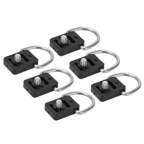 6pcs Kayak D Ring Plastic Stainless Steel Material Corrosion Resistant Small Compact Sailing Buckle Parts for Boat