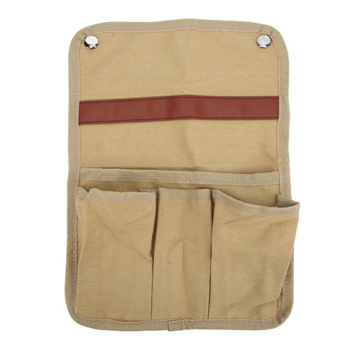 Camping Chair Armrest Storage Bag Side Multifunctional Portable Beach Chair Hanging Storage Bag for Outdoor Beach Khaki