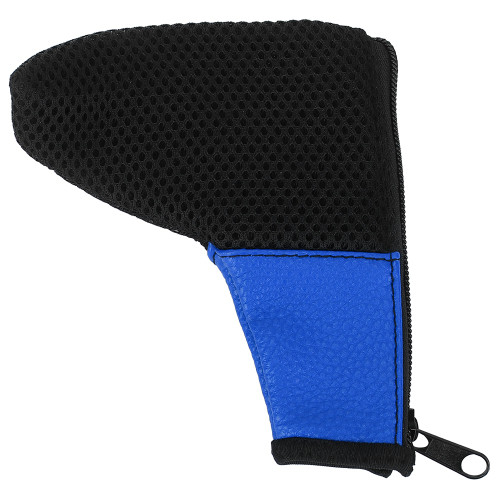 L Shaped Zipper Design Golf Club Head Cover Golfer Accessory blue