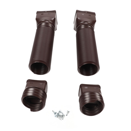Gutter Downspout Extensions Extendable 2 Soft Hose Water Transfer Rainwater Gutter Pipe Brown