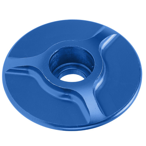 Bike Front Fork Headset Cover Aluminum Threadless Stem Bowl Set Cover for MTB Mountain Road BicycleBlue