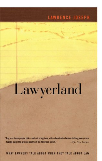 Lawyerland: An Unguarded, Street-Level Look At Law & Lawyers Today