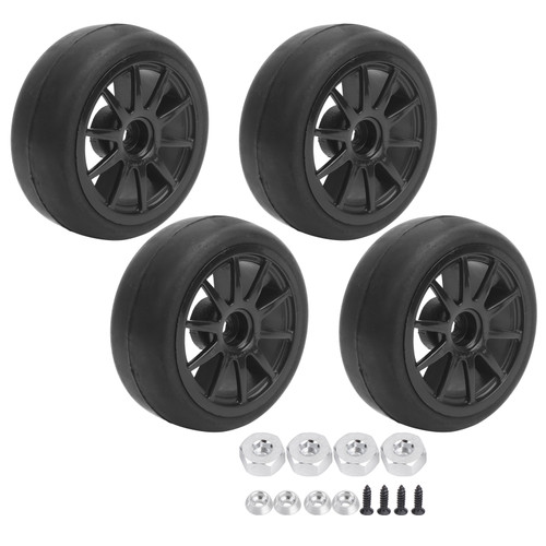 4pcs Plastic Rubber RC Tire Upgraded Accessories Fit for WPL D12 1/10 RC Truck 63mm