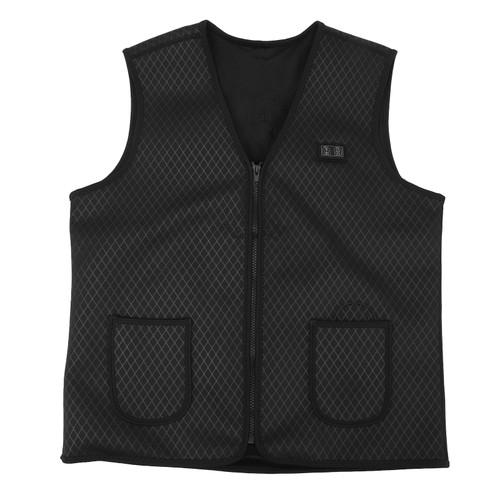 Heated Vest with USB Port Black Dual Control 7 Zone Heating Smart Heating Vest for Outdoor Motorcycle Camping 3XL
