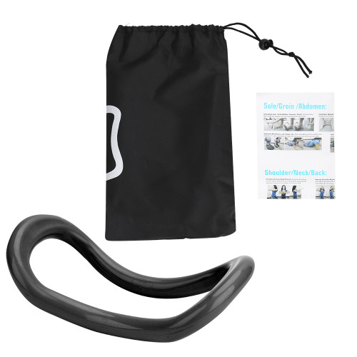 5 Color Yoga Ring Pilates Stretch Circle Fitness Equipment for Training Bodybuilding(Black)