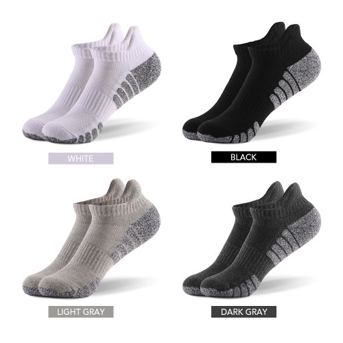 6 Pairs Sports Ankle Socks  Athletic Low-cut Socks Thick Knit Autumn Winter Socks Outdoor Fitness Breathable Quick Dry Socks Wear-resistant Warm Socks Lightweight Anti-skid No-Show Socks For Marathon Running Cycle