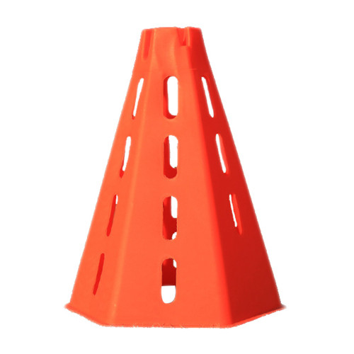 Outdoor Sports Hollow Marker Cones Football Practice Training Traffic Barricade (Red)
