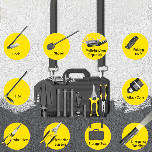 Survival Shovel Multi-Purpose Camping Shovel Heavy Duty Survival Camping Gear