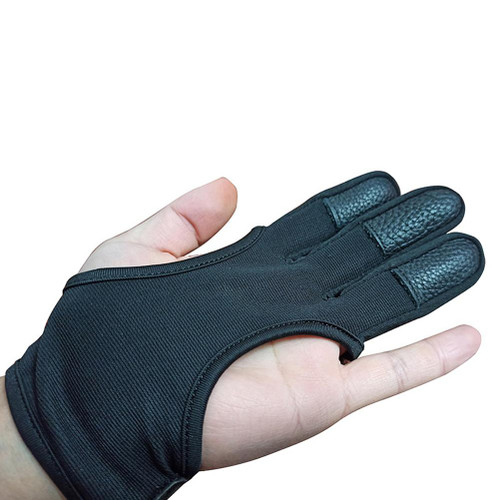 Three Finger Archery Gloves Leather Archery Shooting Gloves Archery Protective Gear Accessories