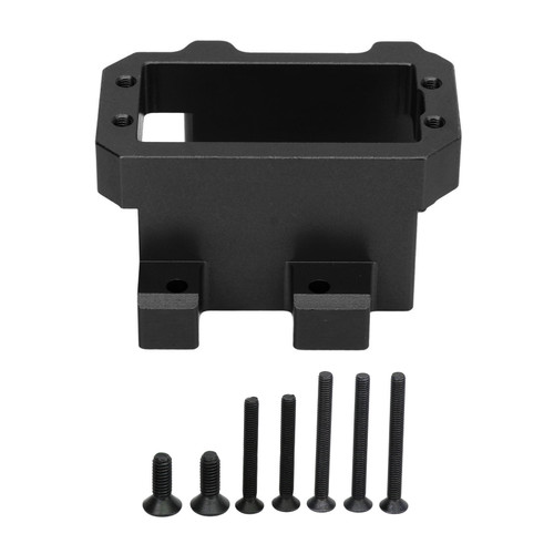 RC Servo Mount Aluminum Alloy Steering Servo Bracket Set for Sledge 1/8 4WD Remote Control Vehicle Black