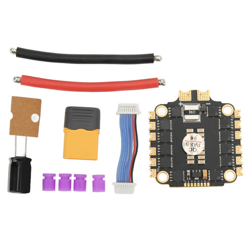 HAKRC 32BIT 60A 4 in 1 ESC BLHeli 32 Speed Controller 2‑6S for Remote Control FPV Black