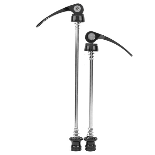 2Pcs Bicycle Wheel Hub Skewers Mountain Bike Road Bike Axle Quick Release Skewer LeverBlack