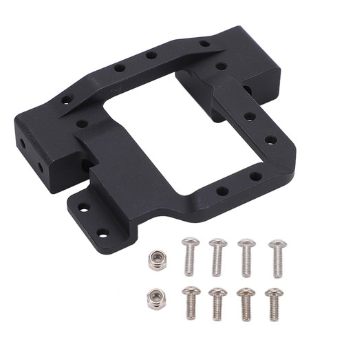 Metal Front Bumper Mounts Servo Relocation Mount for Redcat GEN8 1/10 RC Crawler Car PartsBlack