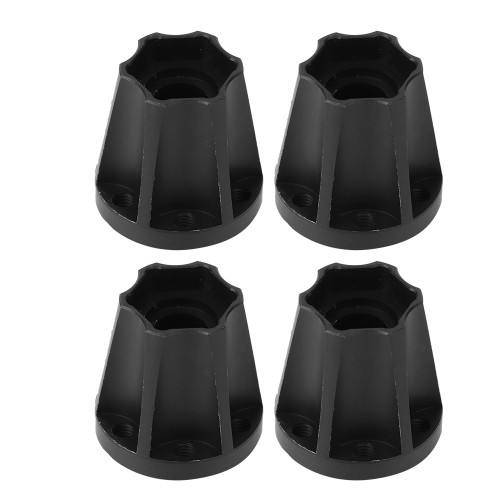 4pcs RC Car Wheel Hex Hubs Wheel Adapter Black Fit for SCX10 1/10 RC Crawler 1.9inch 2.2inch Wheel23mm