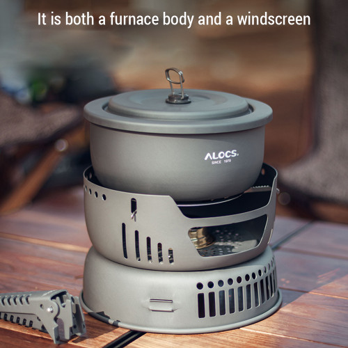 Camping Cookware Portable Camping Stove Outdoor Cooking Set for Backpacking Hiking Picnic BBQ