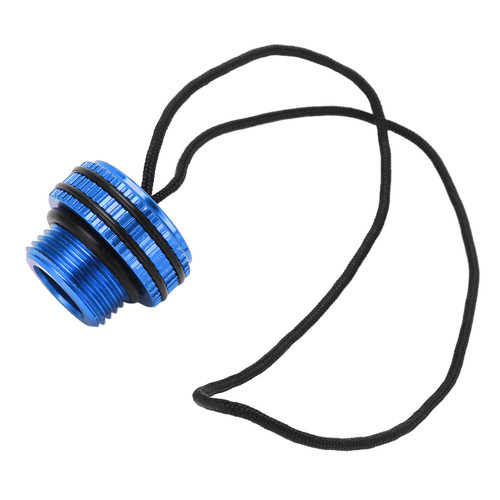 Scuba Diving Tank Valve Dust Plug Cap Protector Cover Dive DIN Tank Cover with CordBlue