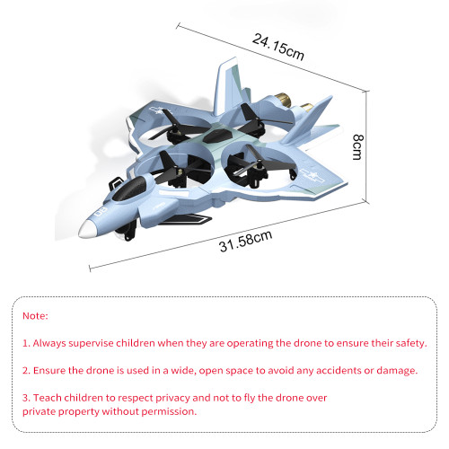 Remote Control Airplane, 2.4GHz Headless EPP Remote Control Plane with Altitude Hold 2 Batteries, Easy to Fly Remote Control Drone for Adults Kids Beginners