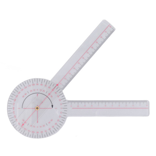Orthopaedic Use Goniometer 360° Physical Therapy Angle Protractor Ruler for Knee Joint Elbow Shoulder Small Size(20.1cm/7.9in)